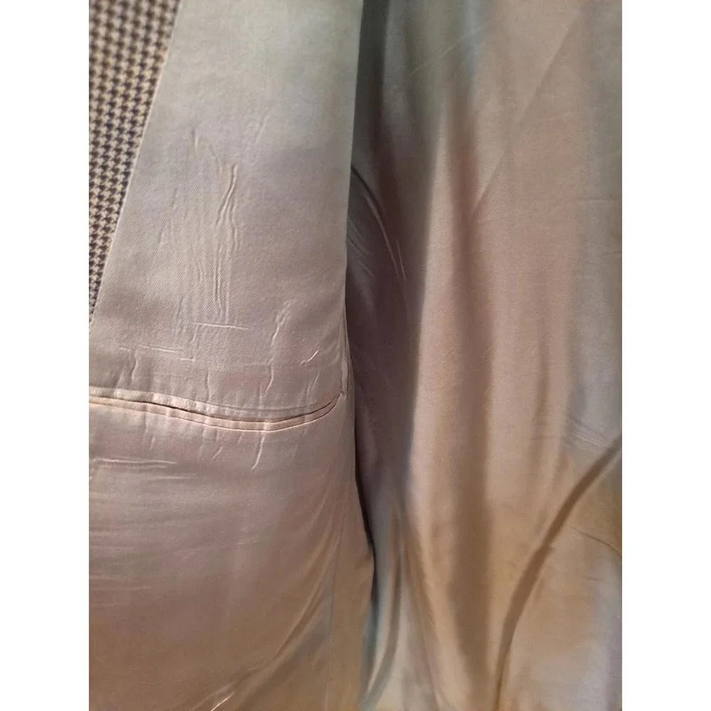 Brooks Brothers Tan Tweed 2 Button Silk/Worsted Wool‎ Size 46R